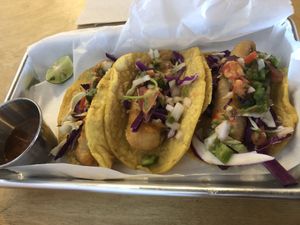 Fish tacos  at Earth Plant Based in Phoenix