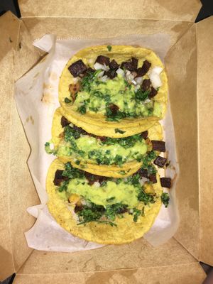 Al pastor tacos at Earth Plant Based in Phoenix