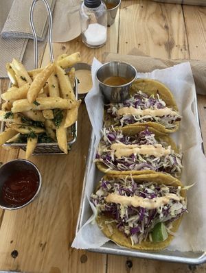 Tacos y fritas   at Earth Plant Based in Phoenix