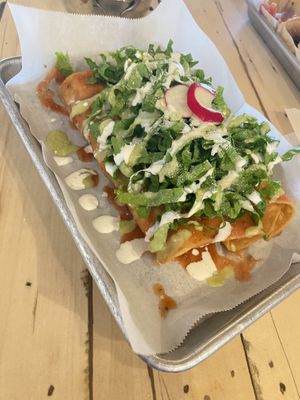 Flautas de papa  at Earth Plant Based in Phoenix