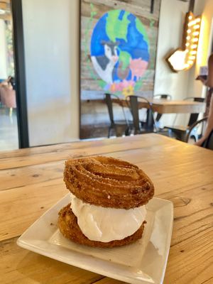 Churro ice cream sandwich   at Earth Plant Based in Phoenix
