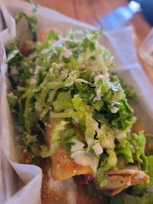 Flautas de papa - my absolute fave! at Earth Plant Based in Phoenix