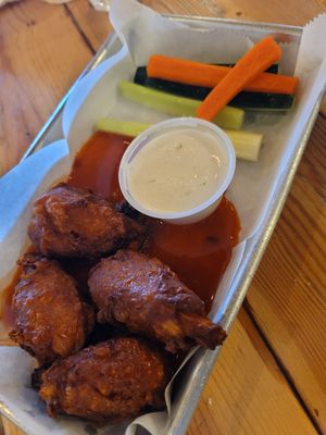 Buffalo wings at Earth Plant Based in Phoenix