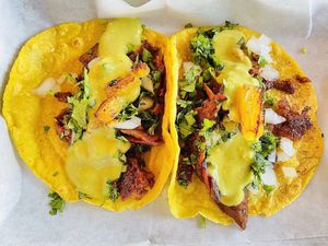 Al pastor tacos✨delicious!  at Earth Plant Based in Phoenix