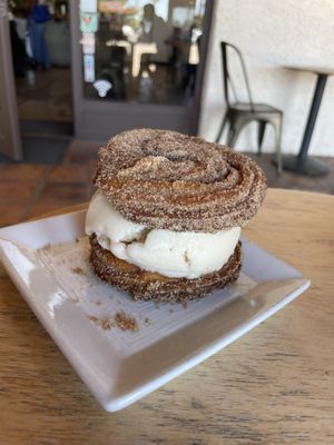 Churro sándwich   at Earth Plant Based in Phoenix
