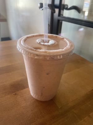 Strawberry horchata   at Earth Plant Based in Phoenix