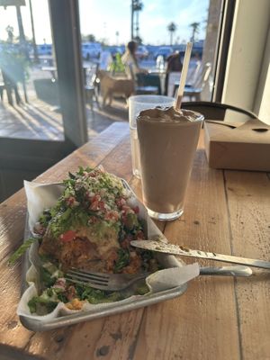 Chino and Chocolate Milkshake  at Earth Plant Based in Phoenix