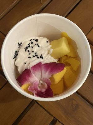 mango sticky rice   at Earth Plant Based in Phoenix