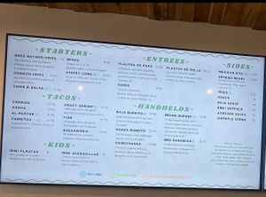 Menu  at Earth Plant Based in Phoenix