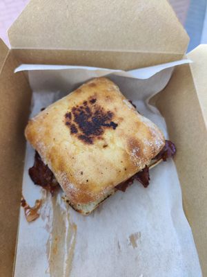 Bbq sandwich to go at Earth Plant Based in Phoenix