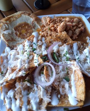 chilaquiles at Earth Plant Based in Phoenix