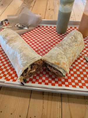 They're jumbo burrito seasonal special. $20 at Earth Plant Based in Phoenix