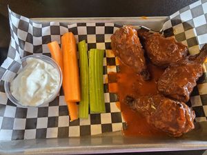 Buffalo wings at Earth Plant Based in Phoenix