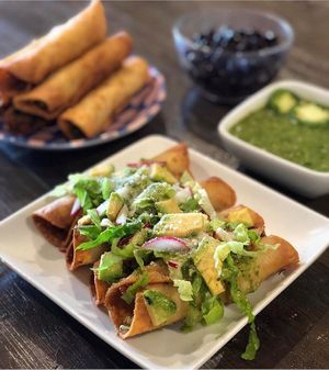 Vegan Chicken Flautas at Earth Plant Based in Phoenix