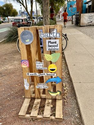 Street Sign at Earth Plant Based in Phoenix