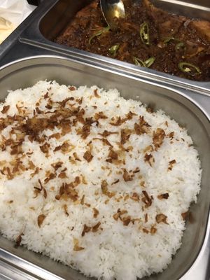 rice and tofu (catering)  at Toko-Patja in Heerlen