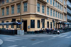 Outside of Arezu at Arezu in Vienna