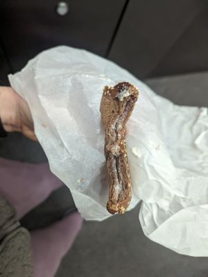 Most pitiful bagel I have ever seen 1/5 at Copper Branch - Stanley in Montreal