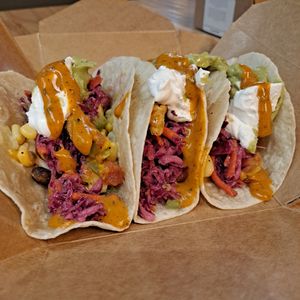 Tacos Pura Vida $13.75 (CA) which is currently $10.05 (U.S.) at Copper Branch - Stanley in Montreal