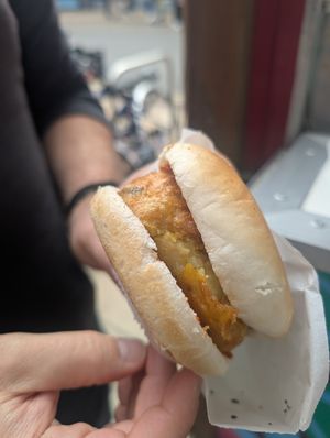 Vada pav at Chai Walla in Cambridge