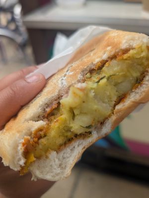 Vada pav. Yum!!!!! at Chai Walla in Cambridge