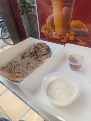 Aloo paratha at Chai Walla in Cambridge