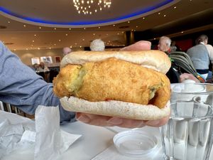 Vada pav (sneaked into another cafe, shhh)   at Chai Walla in Cambridge