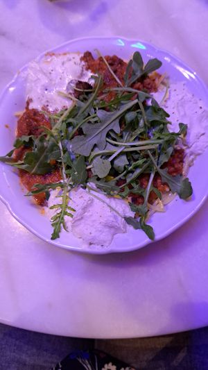 Vegan spaghetti at Bavet in Leuven