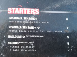 Menu at Bavet in Leuven