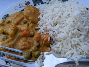 Vegetable coconut kurma at Tandoori Oven in Logan