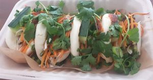 Tofu bao at Super Hero Banh Mi in Castlemaine