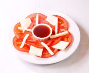 Tamato cheag salad at Everest Kitchen in Tama