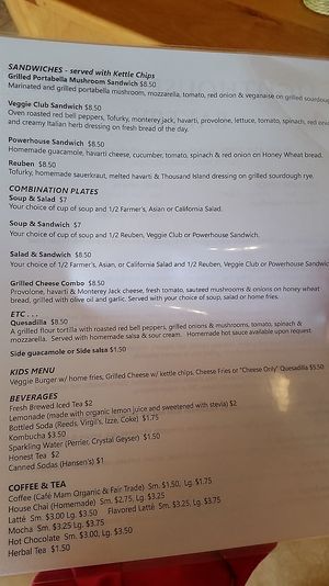 Lighthouse Center Baery Menu 2 at Lighthouse Center Bakery and Cafe in Umpqua