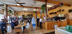 Lovely atmosphere at Lighthouse Center Bakery and Cafe in Umpqua