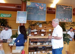 Decision time.  Everything is so good!Pl at Lighthouse Center Bakery and Cafe in Umpqua