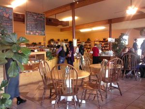Homemade bread, pastries, sandwiches, soups, and salads, along with gelato, herbs and teas. at Lighthouse Center Bakery and Cafe in Umpqua