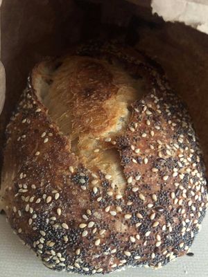 The best seeded sourdough bread!   at Lighthouse Center Bakery and Cafe in Umpqua