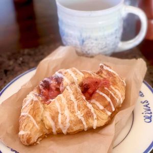 Sourdough Plum Danish at Lighthouse Center Bakery and Cafe in Umpqua
