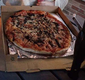 Sit on the benches outside and enjoy !  at Whole Foods Market - P St in Washington