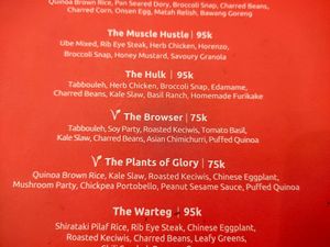 Vegan option at Fedwell in Jakarta