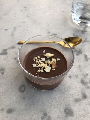 Chocolate mousse  at Studio Vert  in Laroque-des-alberes
