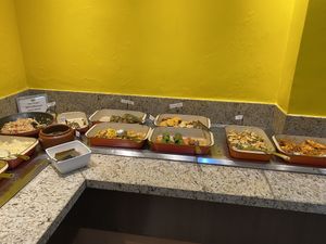 Buffet with vegan options  at Ramma - Barra in Salvador