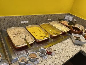 Buffet with vegan options  at Ramma - Barra in Salvador