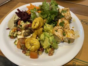 My selection from the buffet for about R54. Food was tasty and healthy.   at Ramma - Barra in Salvador