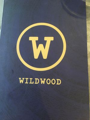 Menu at Wildwood in Salisbury