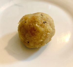 Thirupathi laddu at Mamis Illam in Dubai