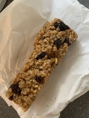 Fruity vegan flapjack  at The Granary in Penzance