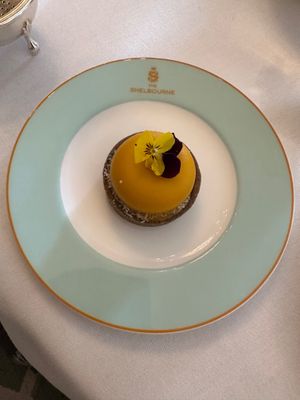 A small vegan treat at The Lord Mayor's Lounge at The Shelbourne in Dublin