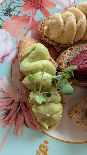 Vegan avocado sandwich at The Lord Mayor's Lounge at The Shelbourne in Dublin