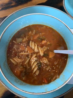 Minestrone soup   at Zu Cafe in Lewes